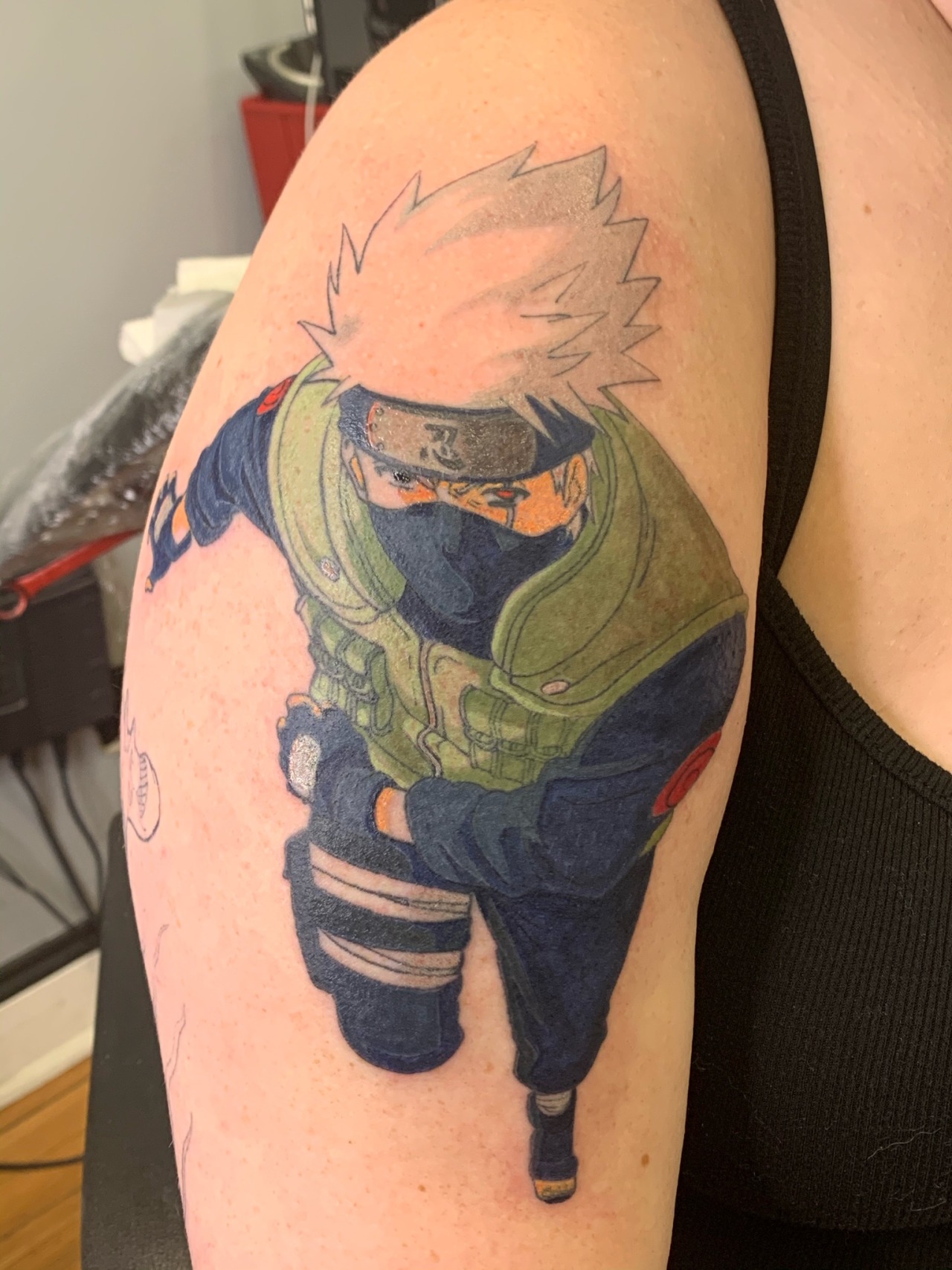 Kakashi tattoo done by @dekutattoo on the gram : r/Naruto