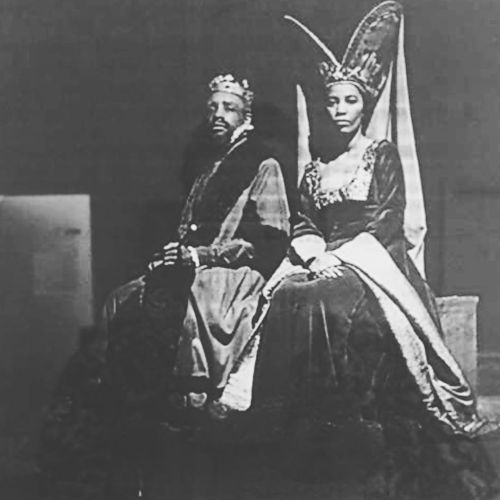 dizzymoods:Toni Morrison &amp; Edward Jenkins in a Howard Players production of Richard III (1953)