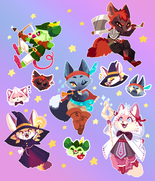 (15/08/2020)fursonas as RPG classes!