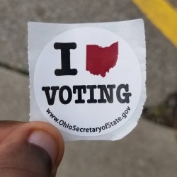 I too, Ohio Voting!  https://www.instagram.com/p/Bp2hqL5g4_BU7cFjm-3NeREB2Yon1CdDLPLXZk0/?utm_source=ig_tumblr_share&amp;igshid=leir6e5dgqel