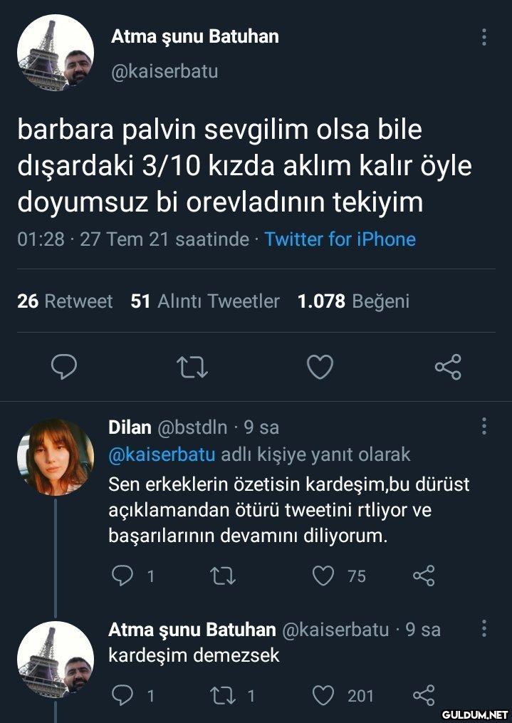 Atma şunu Batuhan...