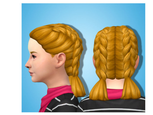 Katie; Thicc Double Dutch braids. All ages, with &amp; without bangs! Download -&gt;『Si