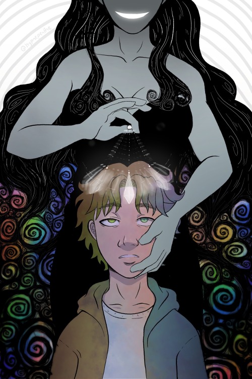 hypnepenthe:that’s it, pet—stare into the prism and let in all the pretty colors~ 🌀 🌈 🌀 