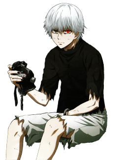 kanneki-ken:  because who doesn’t want kaneki sitting on their blog? i just really liked this poster. so i made him transparent. feel free to use.