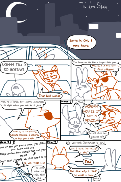 needs-more-butts:  tgweaver:  The Late Stake Starring Judy Hopps and Nick Wilde These two are pretty fun to write for. be forewarned this comic contains Zootopia spoilers  THE SEXUAL TENSION IS LEGIT 