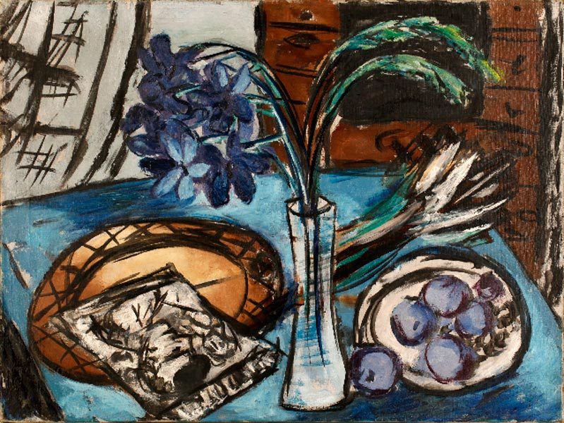 amare-habeo:  Max Beckmann (1884 - 1950) Still-life with the Blue Orchid (Stilleben