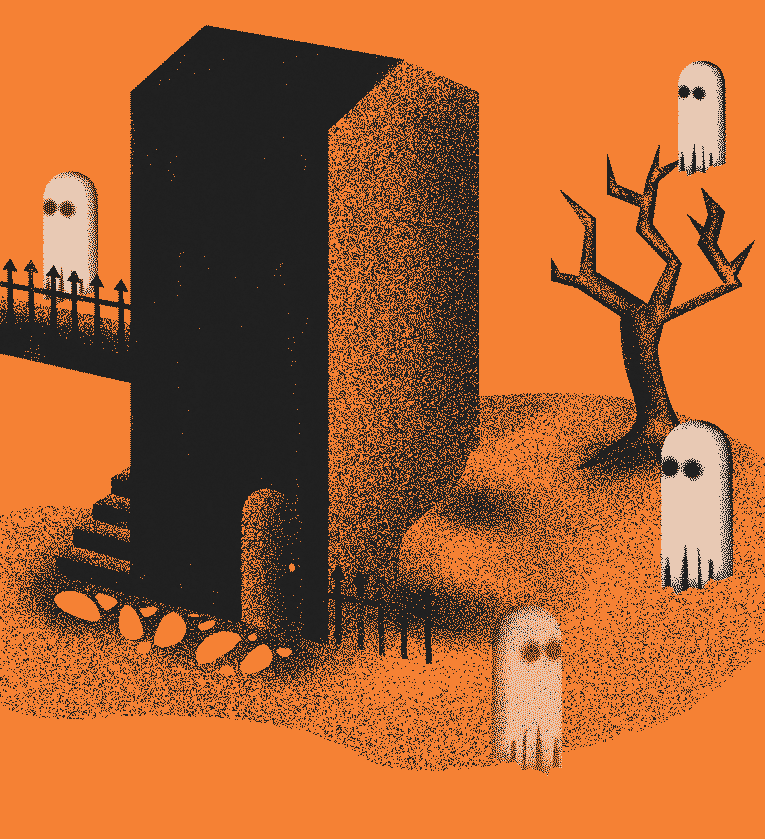 peterkratcoski: haunted diy venue (orange variation)