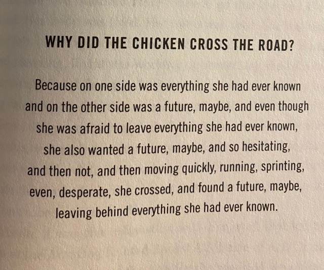 torsamors:Why did the chicken cross the road?