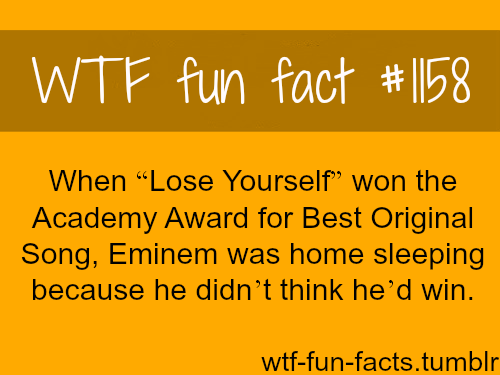 wtf-fun-facts:  Eminem - celebrities facts MORE OF WTF-FUN-FACTS are coming HERE funny and weird facts ONLY