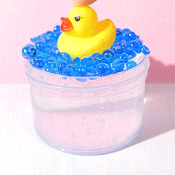 Rubber Duck Themed Board With Slime Stims In Blue + Yellow!