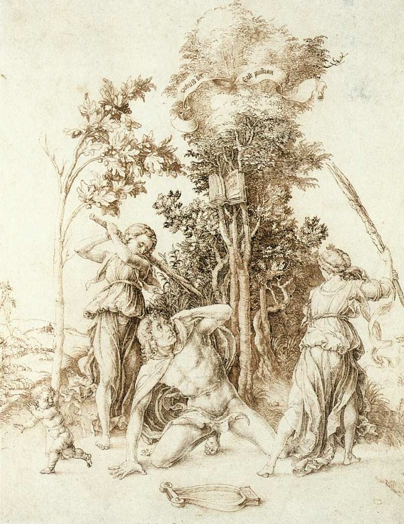 viktor-sbor:
“ Albrecht Dürer, The Death of Orpheus (1494)
”