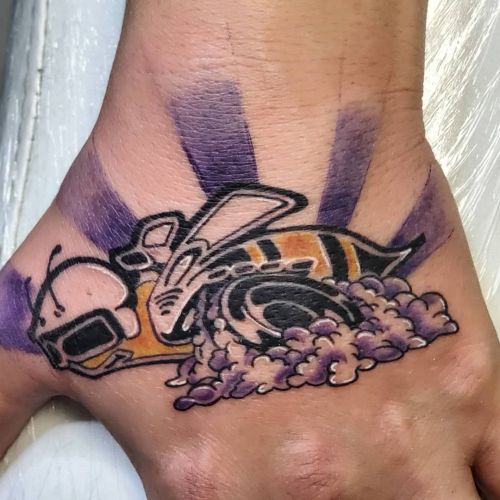 <p>Little #superbee tattoo from yesterday.   Thanks Amanda, always great working with you! <br/>
.<br/>
#ladytattooer #thephoenix #copperphoenix #shelbyvilleindiana #indianapolistattoo #indylocal #do317 #indytattoo #circlecity #waverlycolorco #industryinks #yournewfavoriteink #artistictattoosupply #fkirons #indianaartist #wearesorrymom #dodgecharger #dodge #charger #cars  (at Shelbyville, Indiana)<br/>
<a href="https://www.instagram.com/p/CTuuYmIrvvH/?utm_medium=tumblr">https://www.instagram.com/p/CTuuYmIrvvH/?utm_medium=tumblr</a></p>