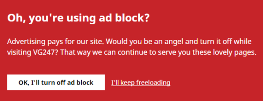 clover11-10: eggfucker1:  pocosun:  bramblepatch:  gizensha:  history-student-against-antis:  celticpyro:   destiny-islanders:  If there was a way to run SUPER MEGA AD BLOCKER on this website I fucking would  “Please oh please open up your computer