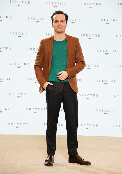 andrewscottt: Andrew Scott at the Spectre press conference this morning. 