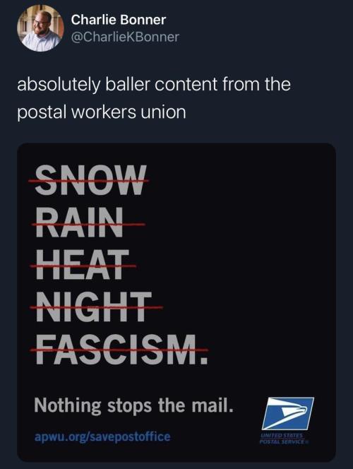 antifainternational:Postal workers are antifa.Help them save the USPS!