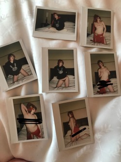 Took some Pyrrha boudoir photos and finally remembered to take polaroids while I&rsquo;m already in a costume for future patrons in like&hellip; June 