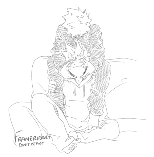 franeridart:couple of doods of baku touching kiri’s face to end the day