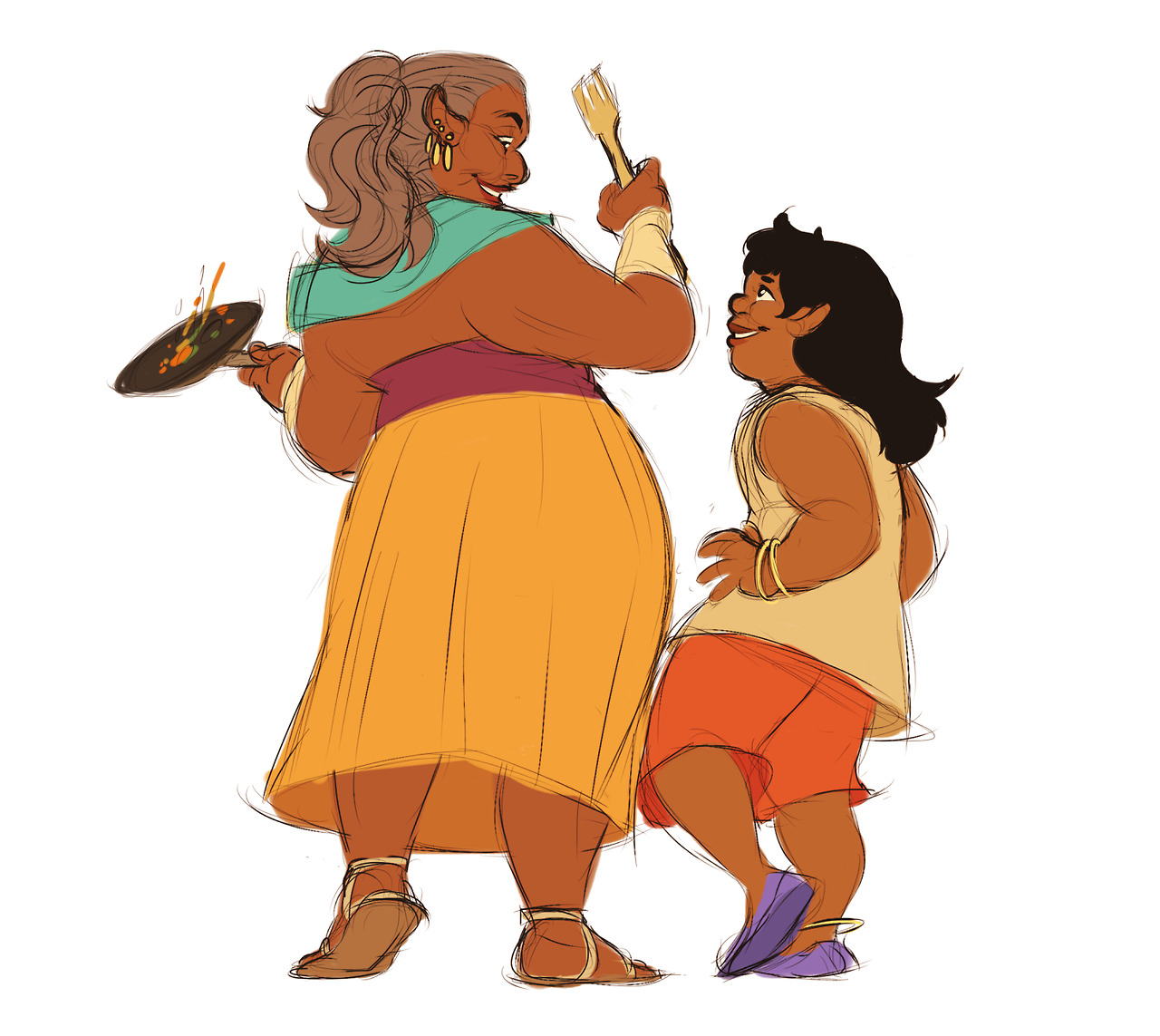 tuherrus:so i was thinking about taako’s aunt and started rolling down the hill