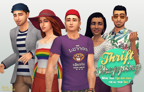 down-in-simsland: Thrift Shopping - Tons of recolors of Maxis stuff Long time no see ! A lot happene