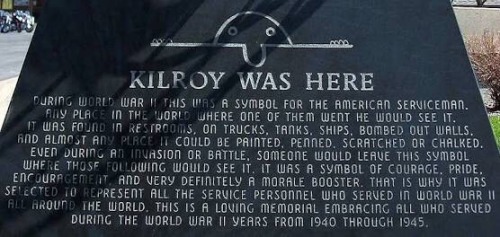 steve-rogers-new-york: “Kilroy Was Here”Want a cultural reference that Steve and Bucky w
