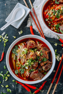food–archives:  spicy beef noodle soup. 