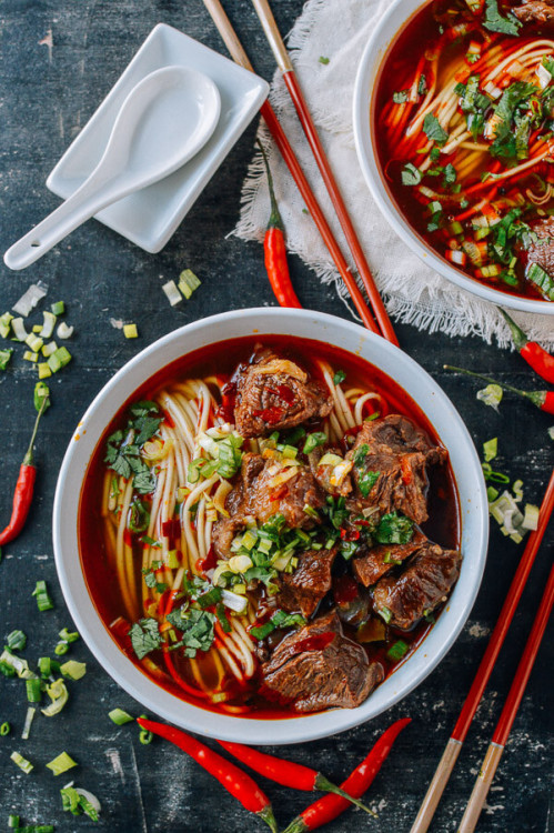 Porn food–archives:  spicy beef noodle soup.  photos