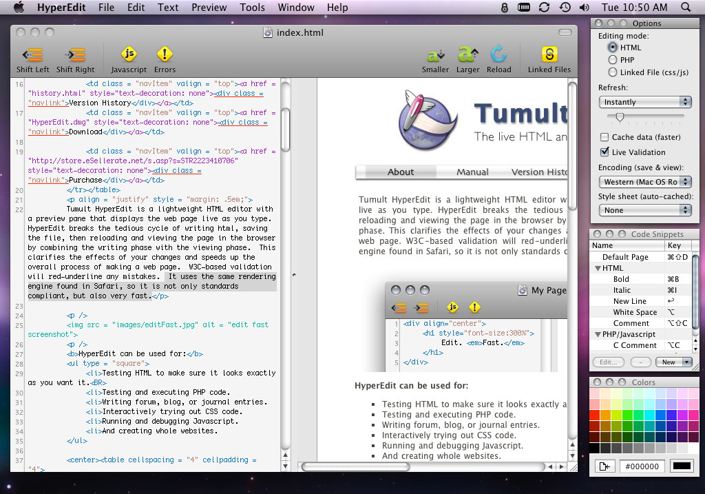 html coding on mac