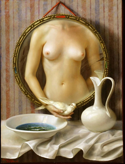 art-mirrors-art:Alex Alemany - Woman at her toilette (2009)
