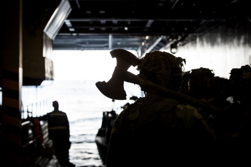 militaryarmament:Swedish, Finnish and U.S Marines cooperating during the large scale international exercise BALTOPS 2016. 10 June, 2016.
