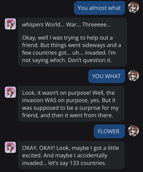 I Forgot To Link This To Tumblr Loll. My Favorite Interaction With Flower Is This