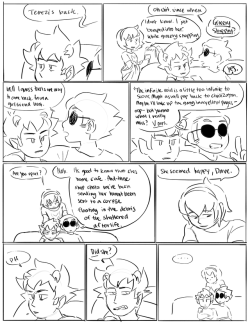 i drew a page of a homestuck fic in 2018