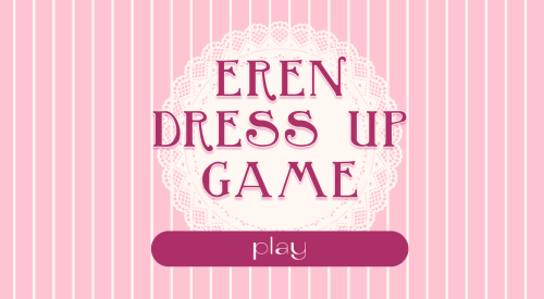 momopyo:as celebration for eren’s birthday, i’ve made a small dress up game in celebration ^^ please enjoy! play here