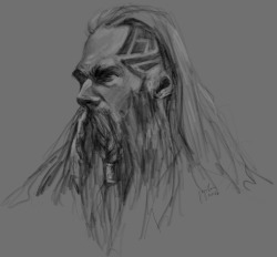 zaelish: I was going to draw a Vrykul but it turned into a dwarf, I mean, why not