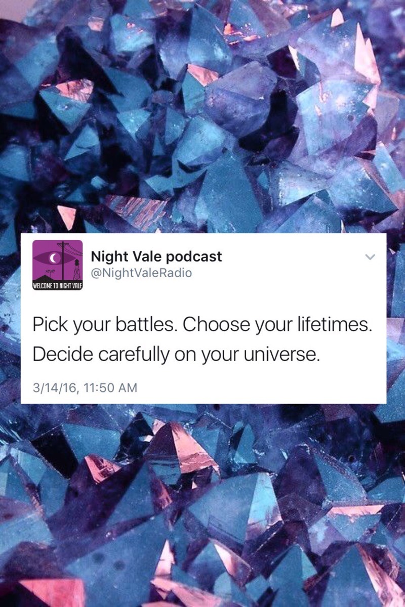 skir4y: night vale tweets + crystals