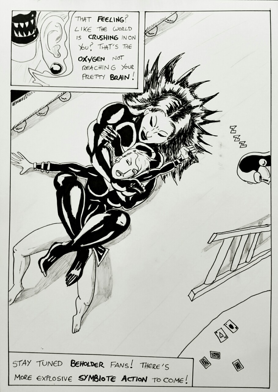 SYMBIOTE SURPRISE page 07  Kate has the Kata Ha Jime firmly locked in on the ground