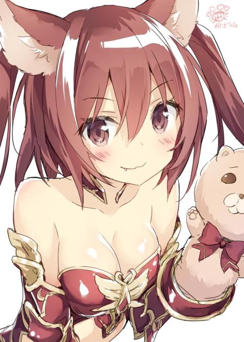 dekoi2501post: かにビーム＠2日目シ-44aさんはTwitterを使っています: “グラブル安価で描いたケルベロスちゃん！ なおガチャチケは水鞄が出ました。 t