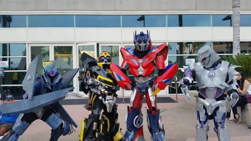 Here is a photo from out Transformers charity group: “More than Meets the eye” at San Diego Comic Co