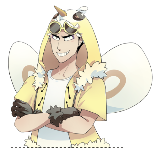 depressed-and-sour-lemon-bite: yoriel-wiz: Guzma’s Halloween costume?  @mochi-quartz