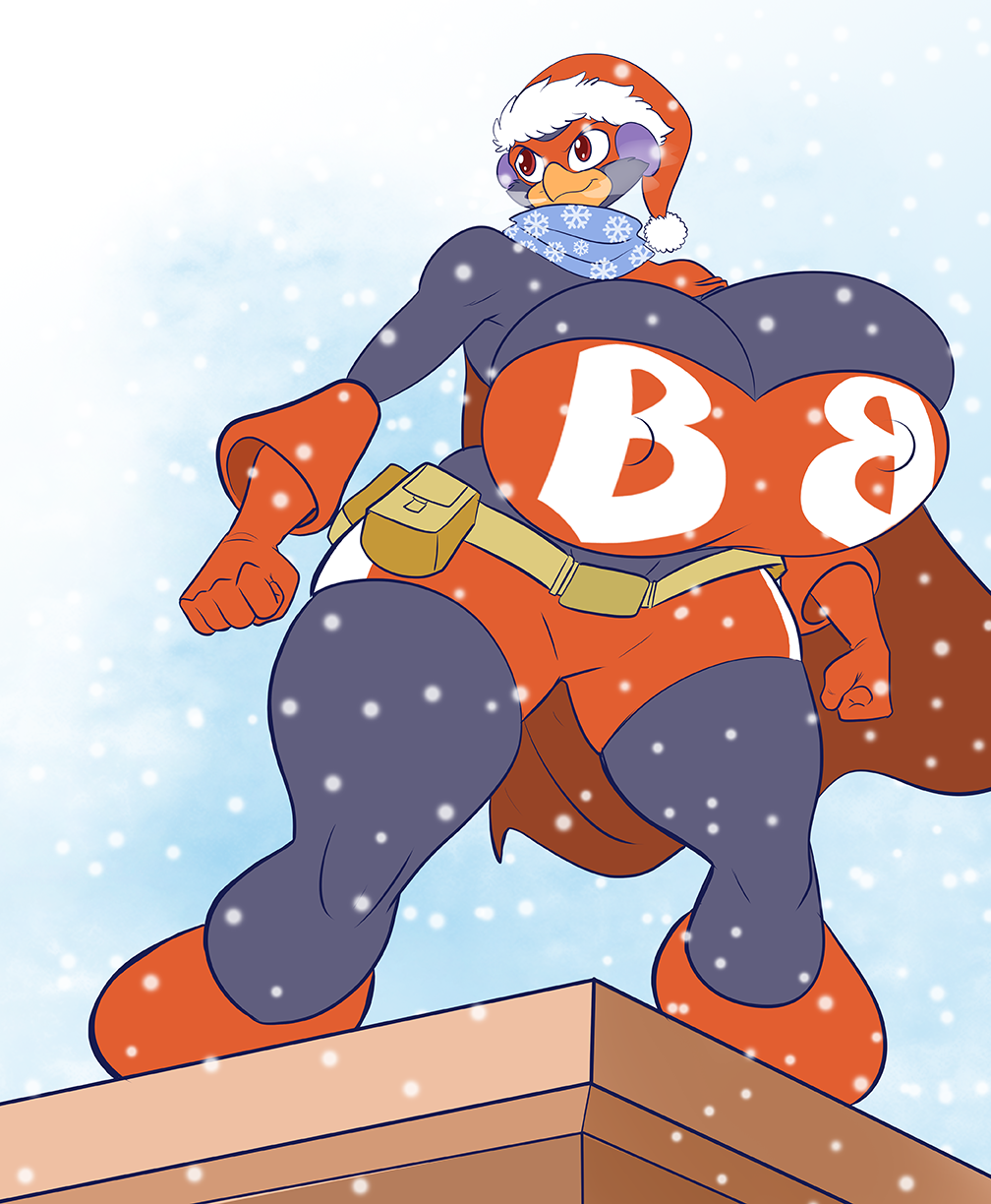 jaehthebird:  BustyBird ready for the cold nights of winter! o v O /