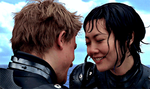 gracie:Enough. I’ve seen what I need to see. Me too. She’s my co-pilot. Mako Mori and Raleigh Becket
