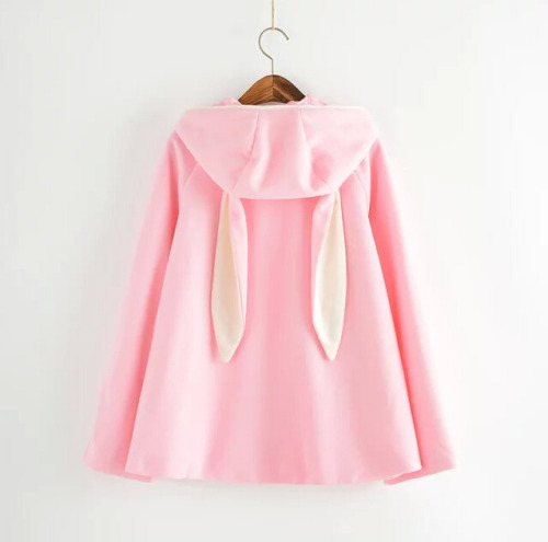 lilpuppysaurus:    Cute Rabbit Ear Double Breasted Coat~ | use “littlesaur” for 10% off! 