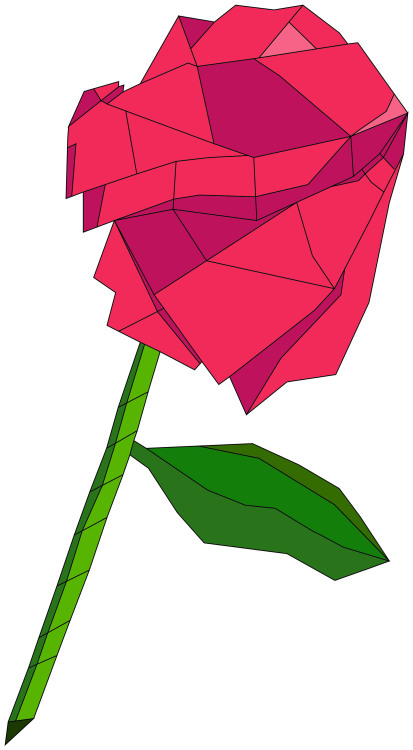 Origami Rose