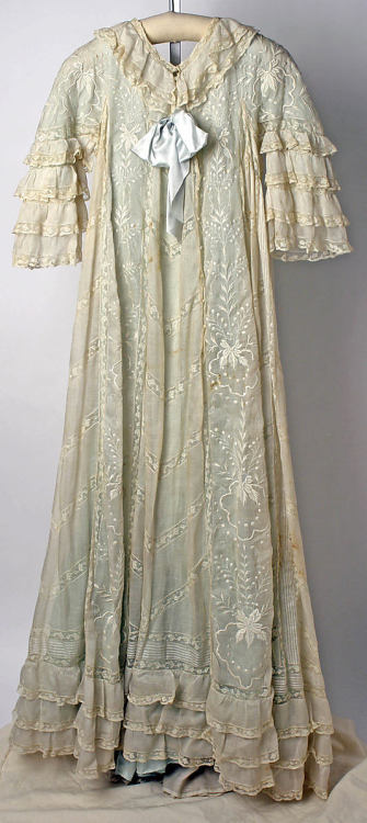 Tea gown, ca. 1900, American or European 