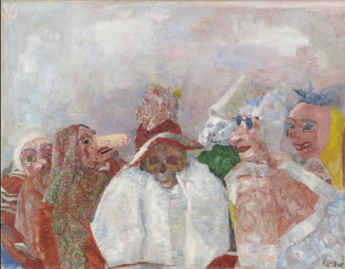 James Ensor, Masks Confronting Death, 1888