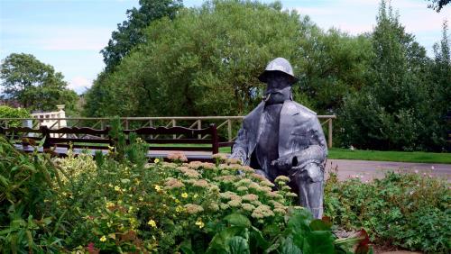 Contemplation.The Filey Fisherman has been sat here since 2011 as a reminder of Filey’s fishin