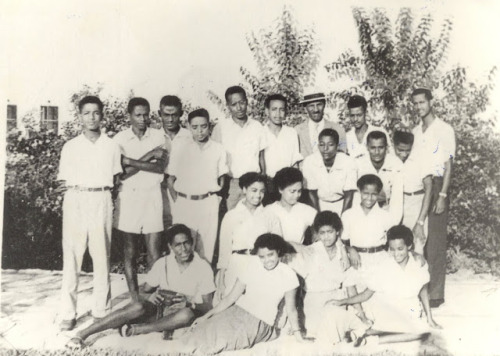 Ethiopian Jews (Beta Israel) in Kfar Batya, Ra’anana, Israel. 1958.