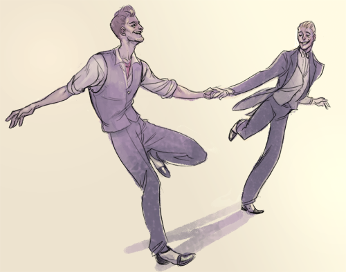 men dancing