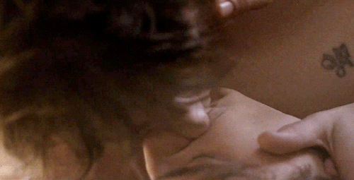 Eliott + Holding Lucas Face While Kissing Him