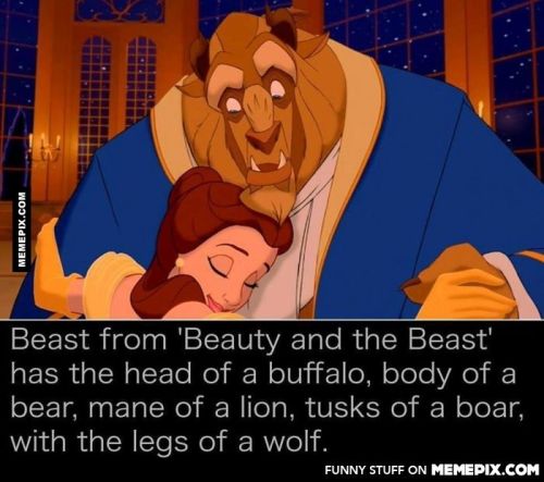 tactical-facepalm - Beast from ‘Beauty and the...