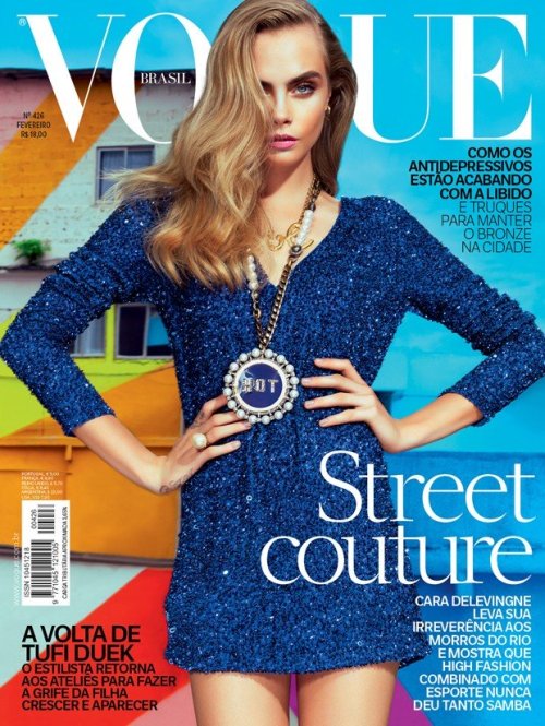 FEBRUARY 2014 - VOGUE BRAZIL MODEL: CARA DELEVINGNEPHOTOGRAPHY BY: JACQUES DEQUEKERSTYLED BY: PEDRO 